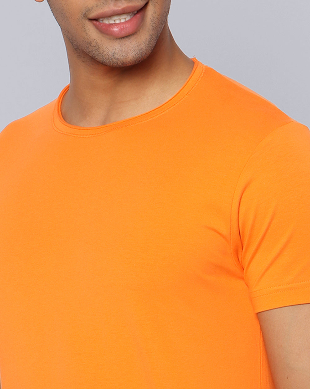 Crewneck Comfort Strech T-Shirt Orange