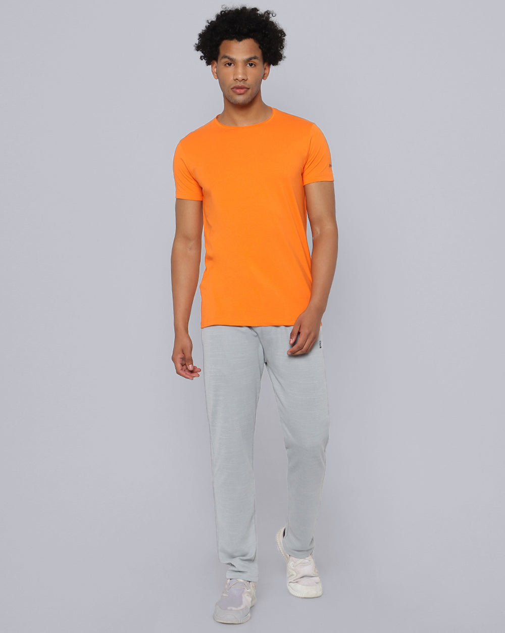 Crewneck Comfort Strech T-Shirt Orange