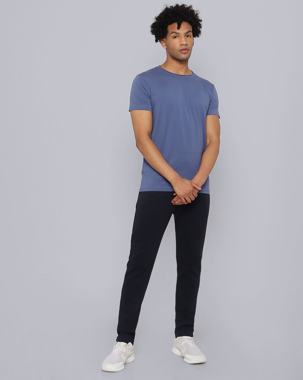 Crewneck Comfort Strech T-Shirt Light Blue