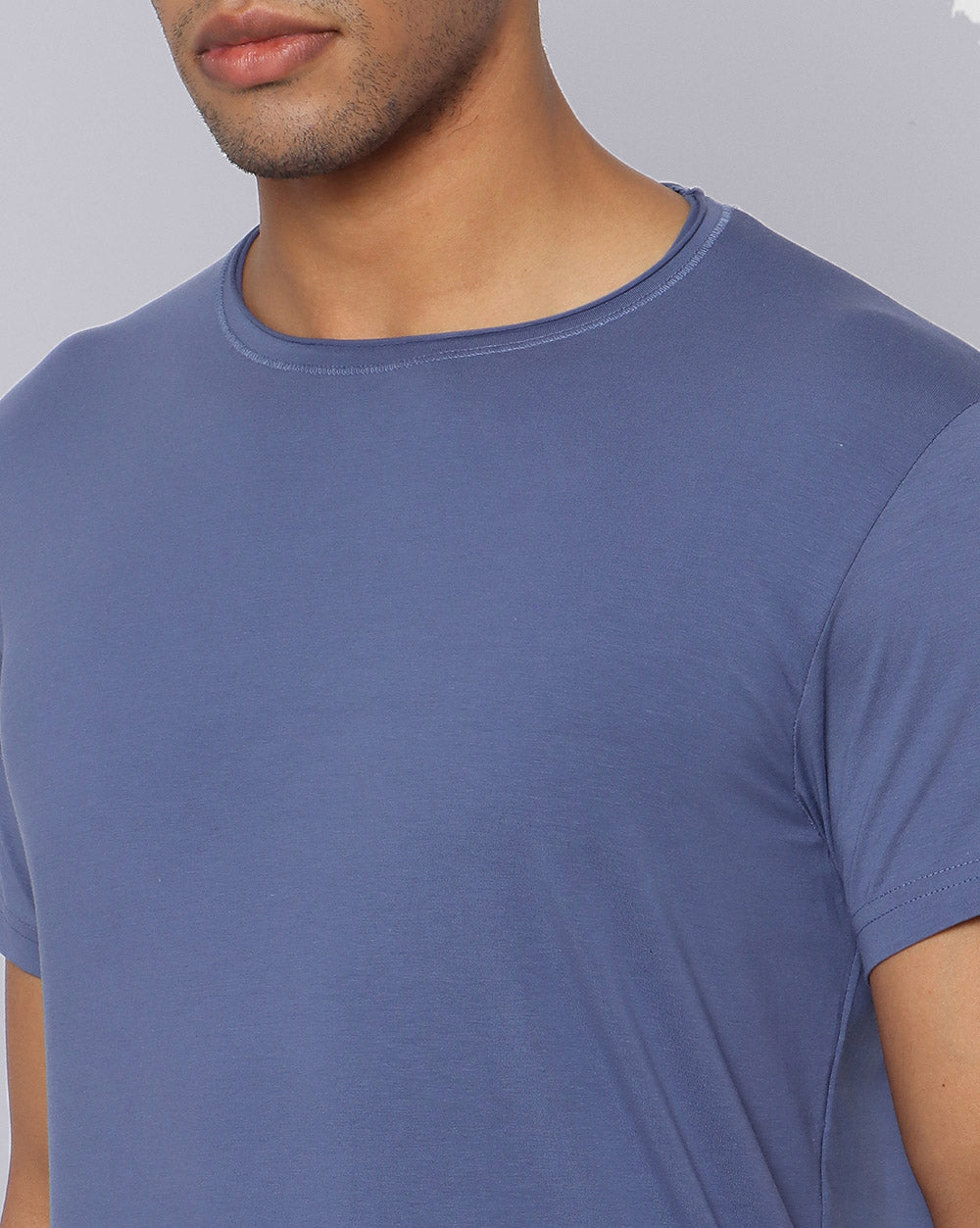 Crewneck Comfort Strech T-Shirt Light Blue
