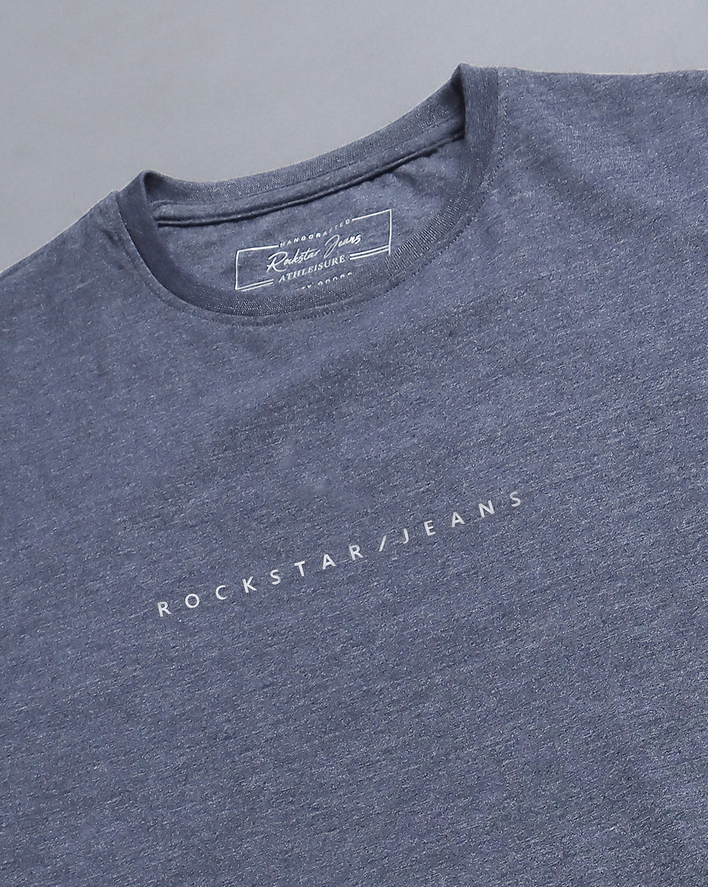 Crewneck Combo T-Shirt -Grey,Red