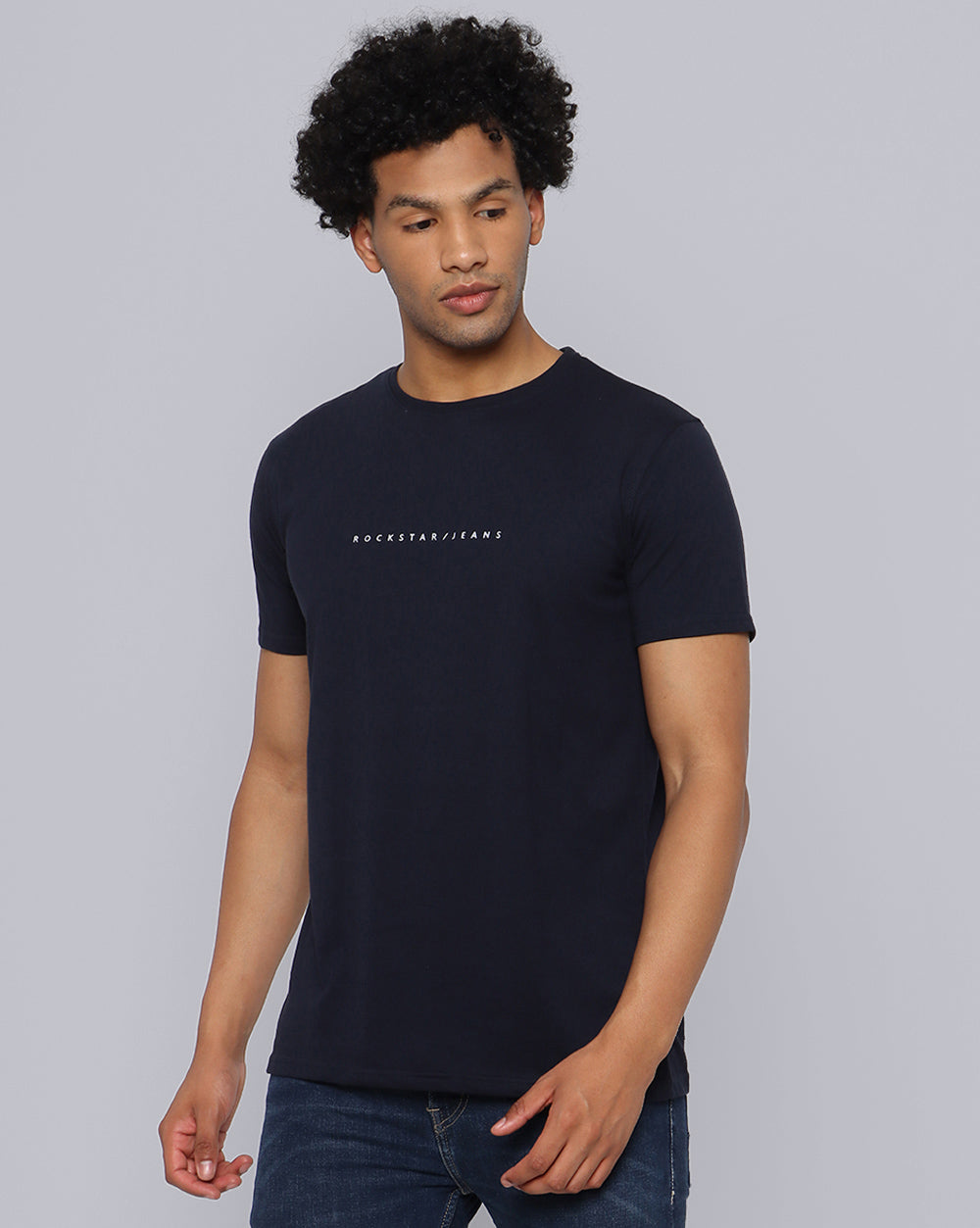 Crewneck Combo T-Shirt Red,Navy