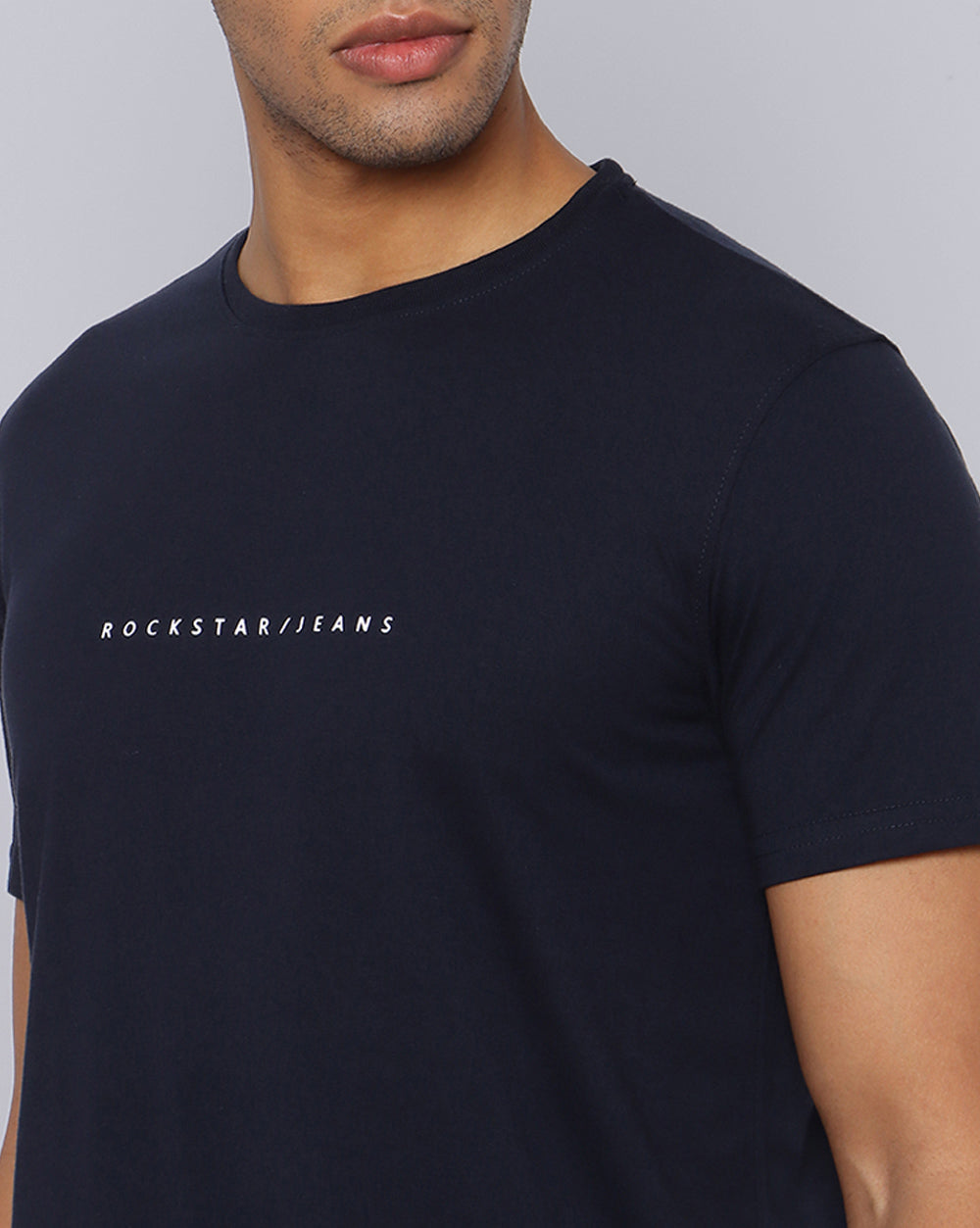 Crewneck Combo T-Shirt Red,Navy
