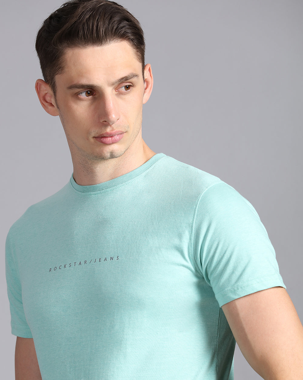 Crewneck Combo T-Shirt Light Blue,Green