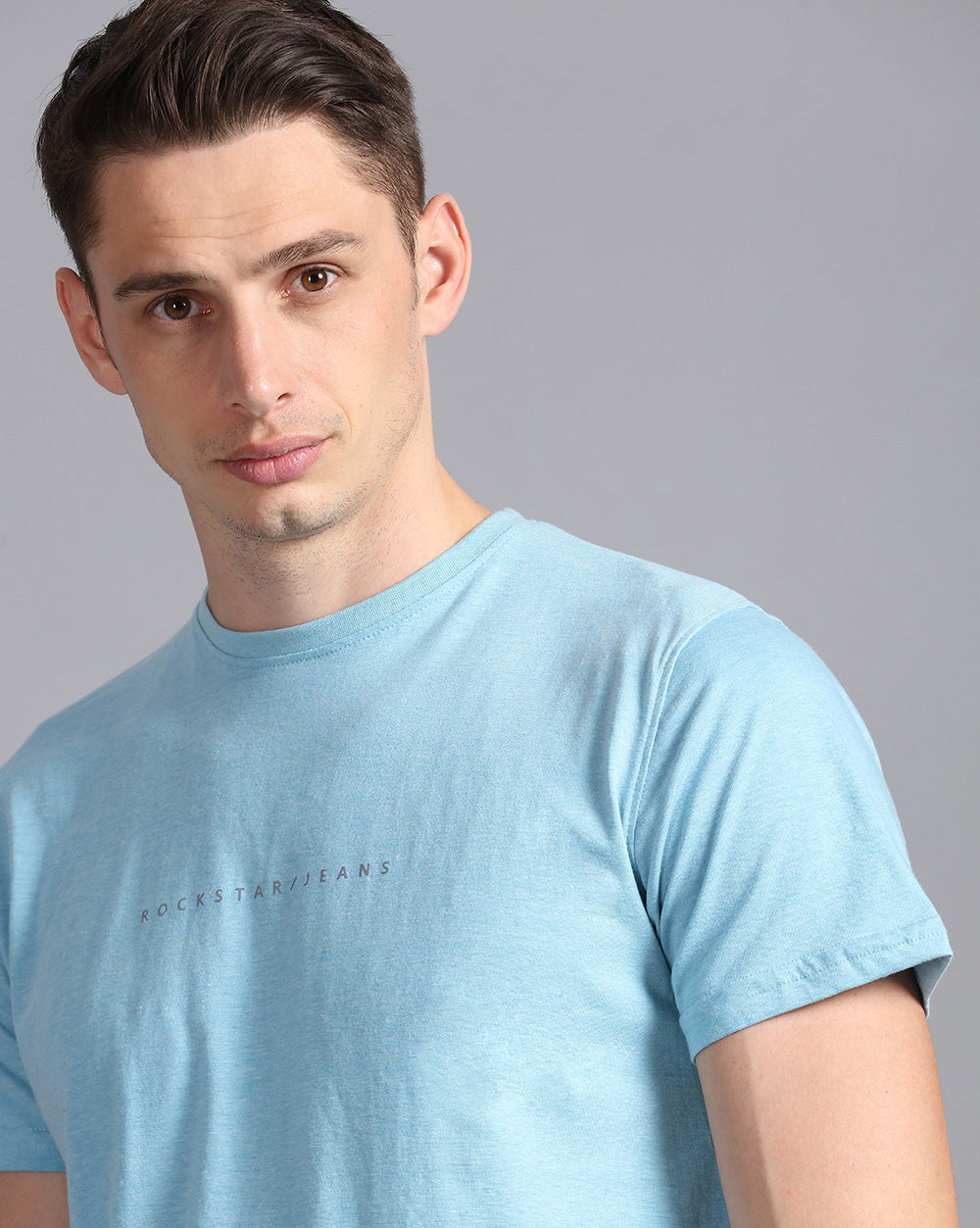 Crewneck Combo T-Shirt Light Blue,Green