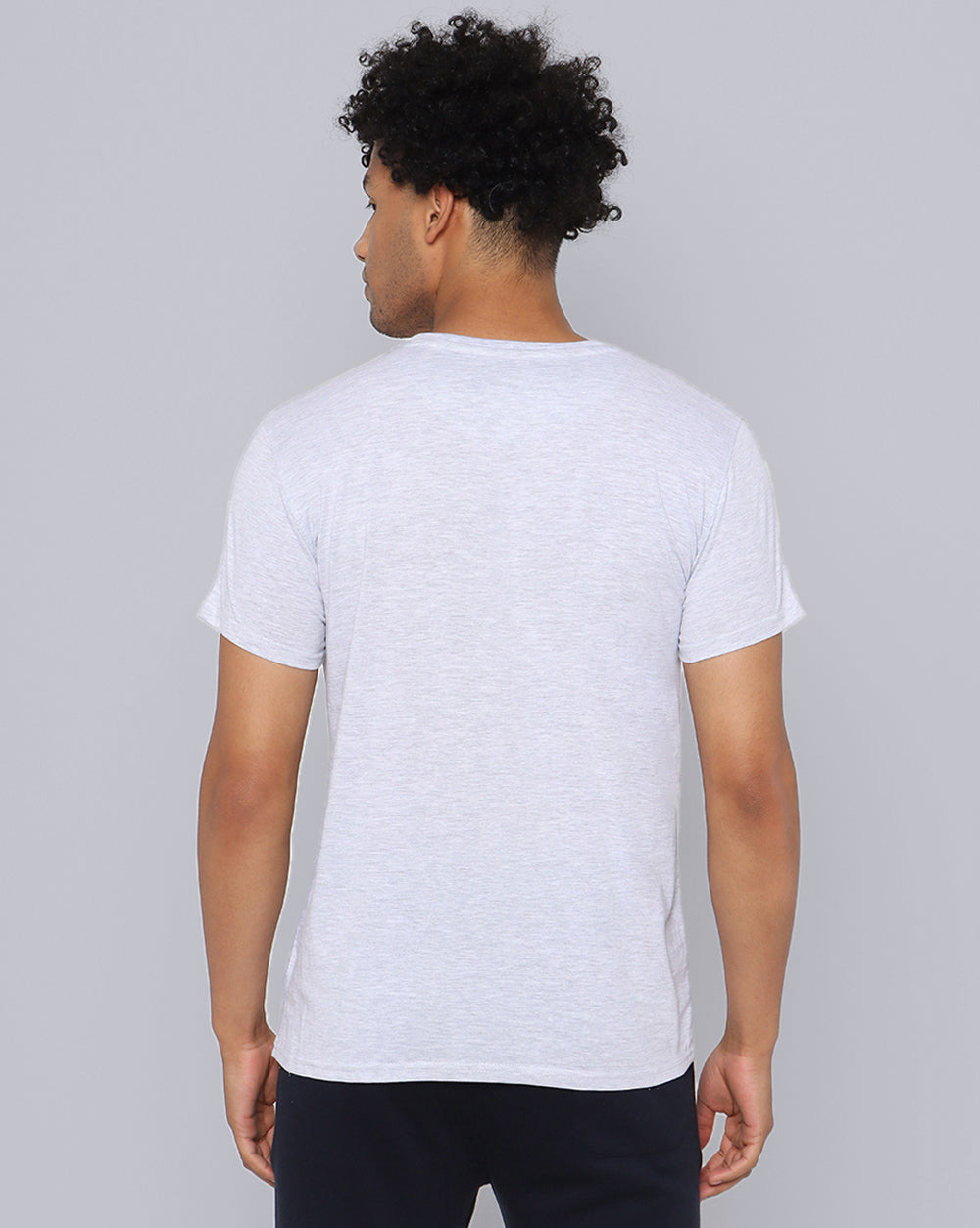 Crewneck Combo T-Shirt Cream,Blue