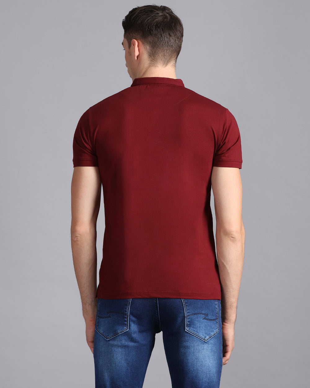 Slim Fit Strech Polo T-Shirt Red