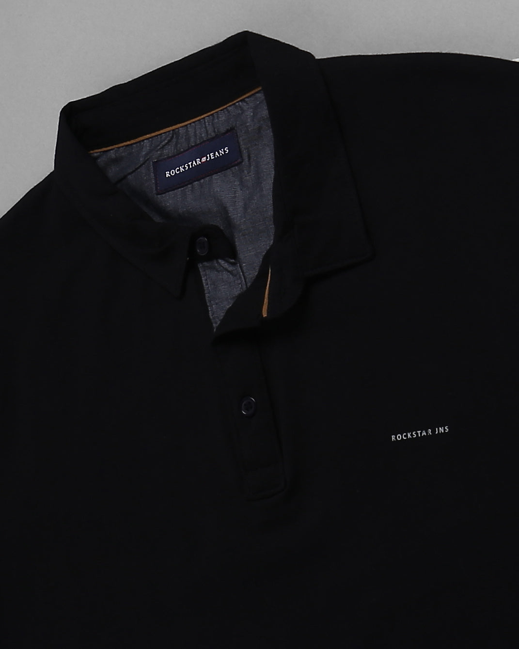 Slim Fit Strech Polo T-Shirt Black
