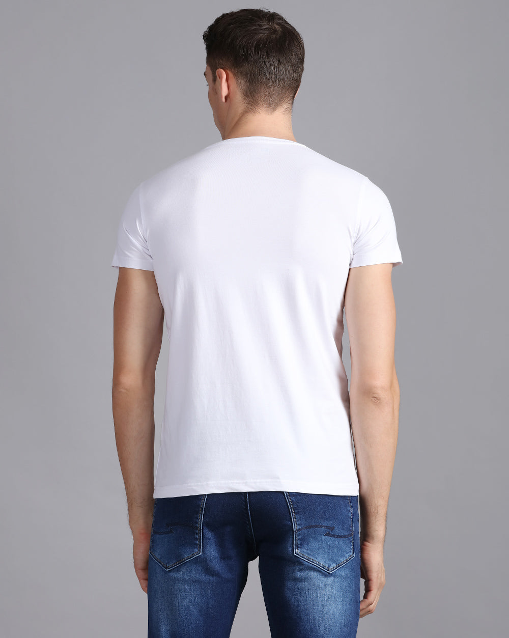 Crewneck Comfort Strech T-Shirt-Paper White
