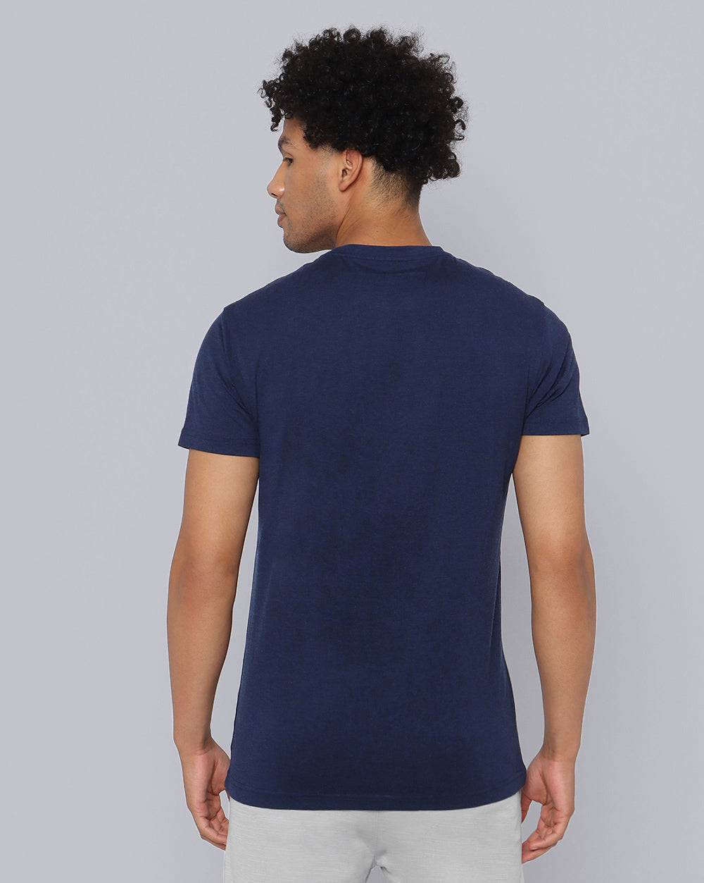 Crewneck Comfort Strech T-Shirt Cobaled Blue