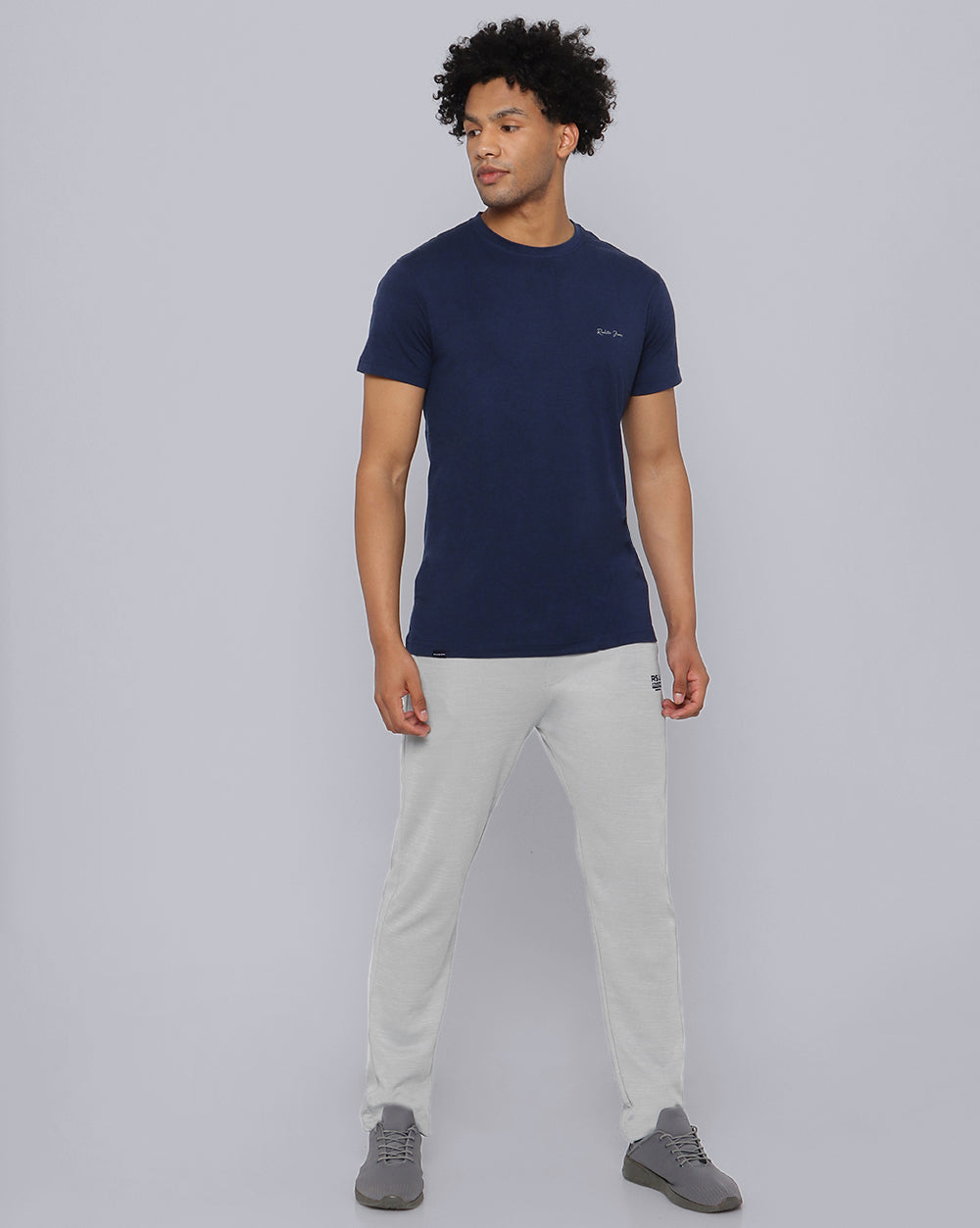 Crewneck Comfort Strech T-Shirt Cobaled Blue