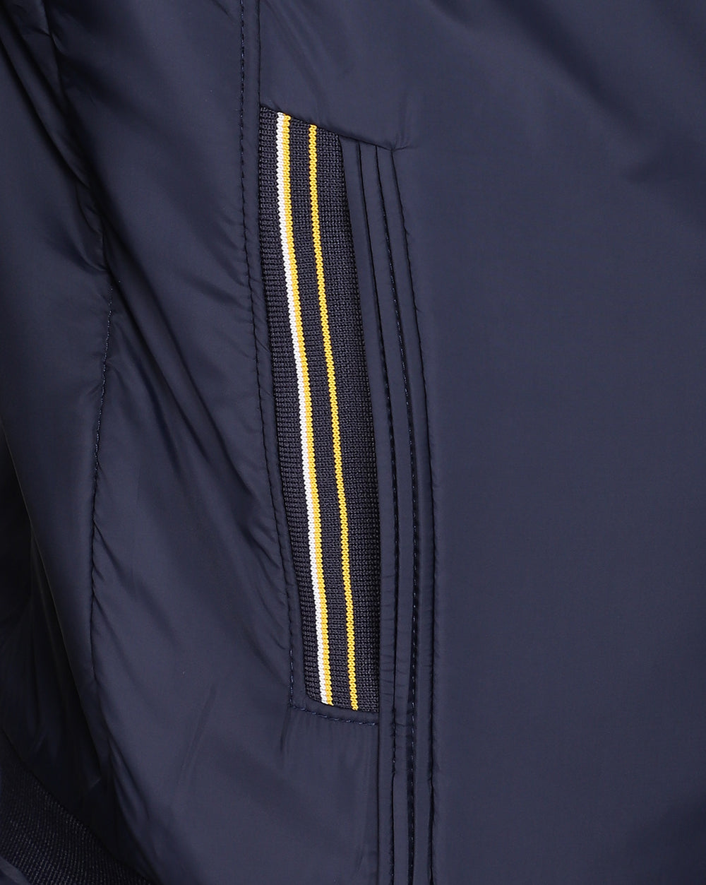 Solid Hooded Jacket-Solid Navy