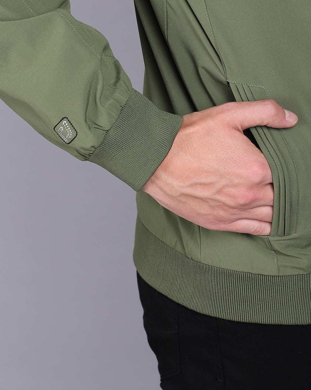 Solid Hooded Wind-Cheaters-Green